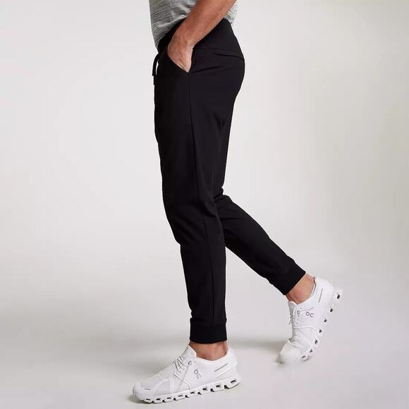 VRST Limitless Performance Jogger Men's S Pure Black Slim Fit 4 Way Stretch - Picture 3 of 11